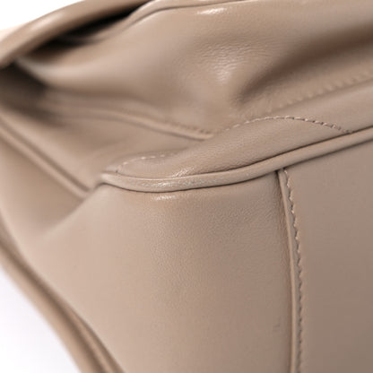 Saint Laurent Lambskin Matelasse Monogram Medium Niki Chain Satchel Dark Beige 8 of 12