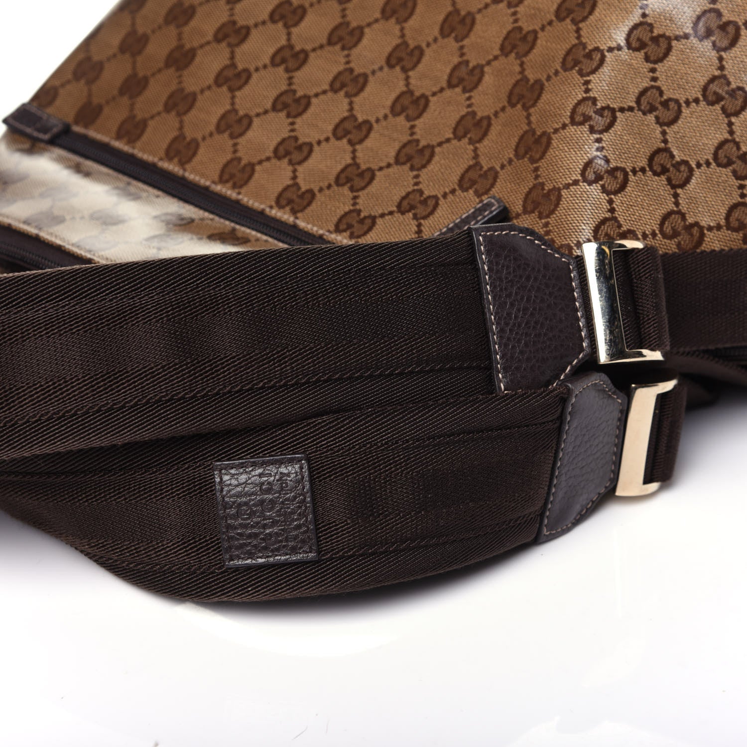 Gucci Crystal Monogram Backpack Dark Brown 12 of 12