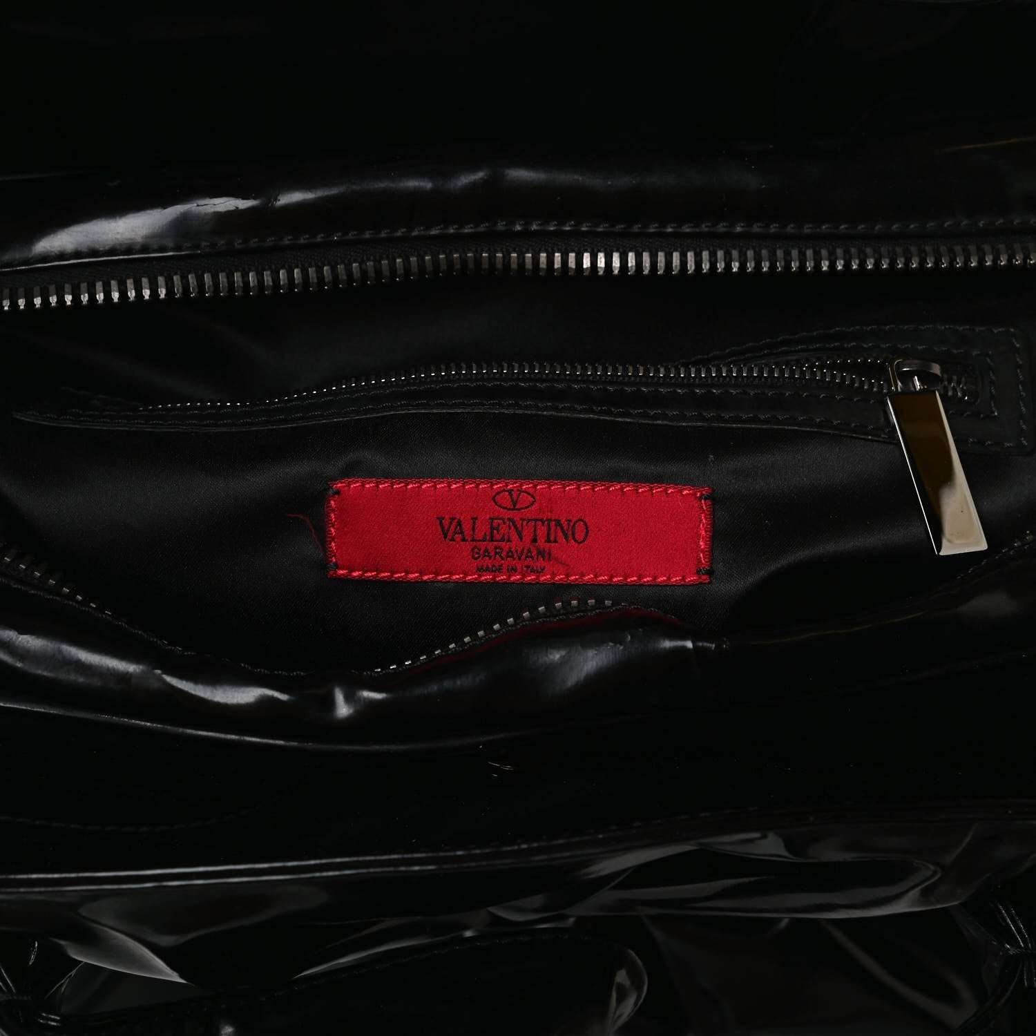 Valentino Garavani Patent Bow Hobo Black 5 of 18