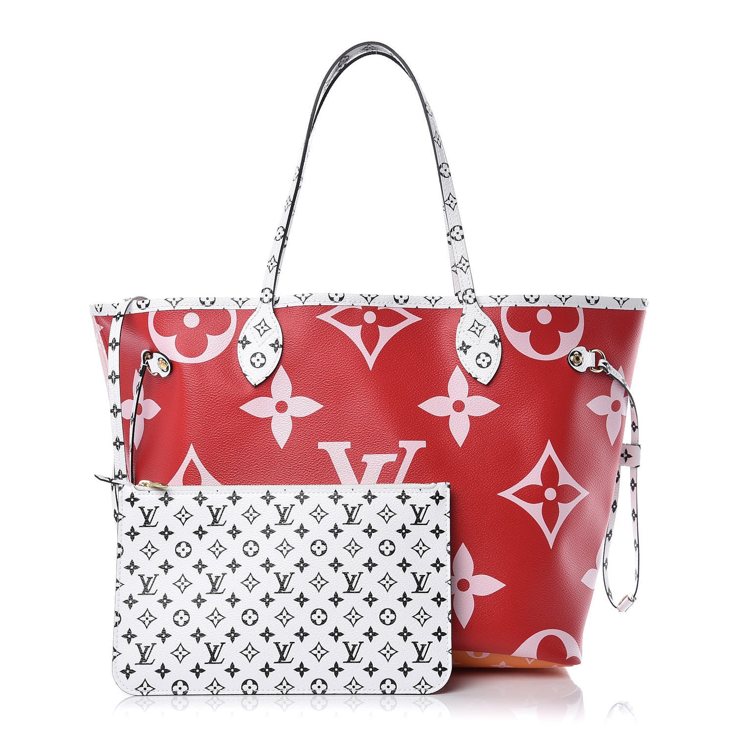 Monogram Giant Neverfull MM Rouge
