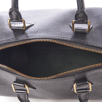 Louis Vuitton Epi Speedy 25 Black 6 of 9