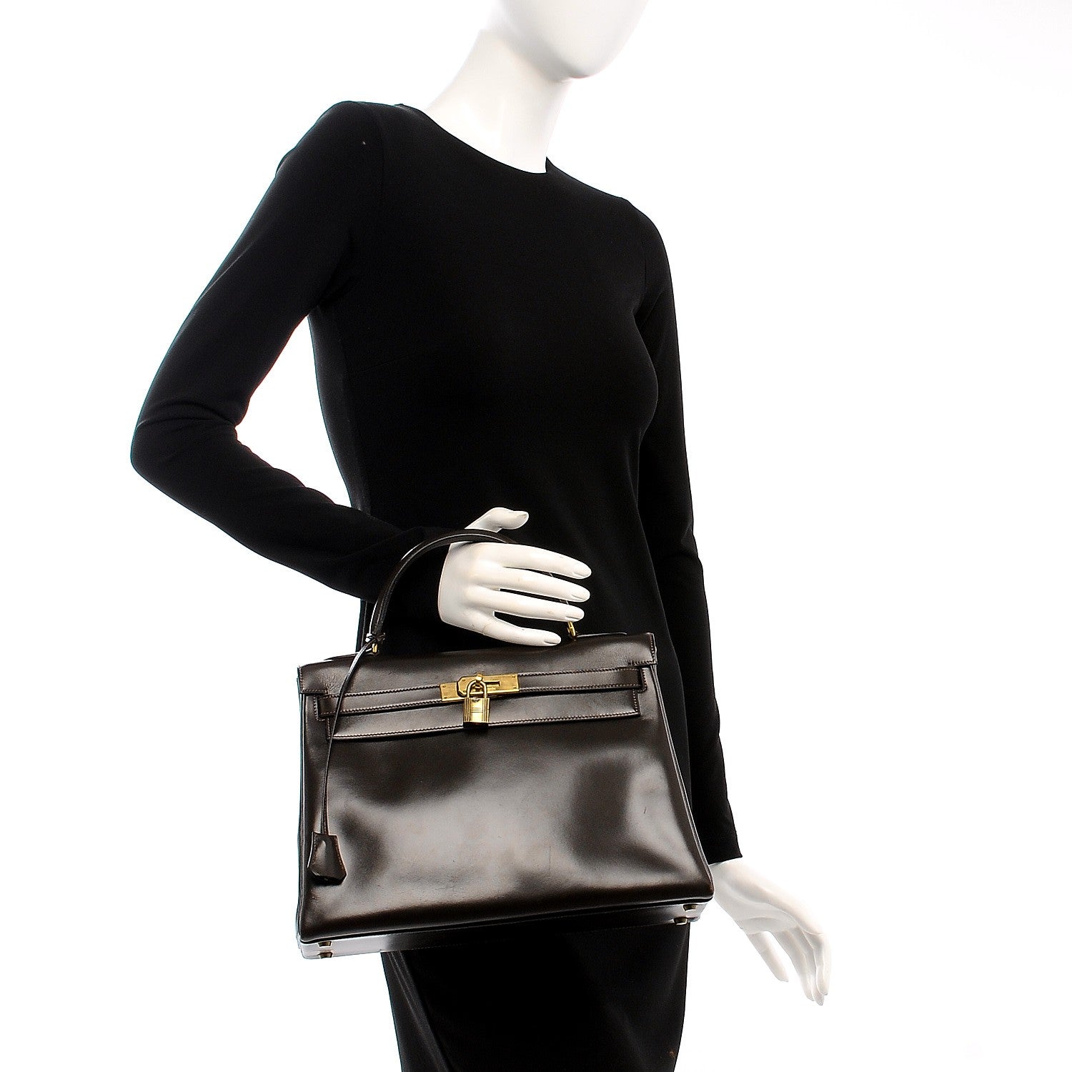 Hermes Box Kelly Retourne 32 Chocolate 2 of 22
