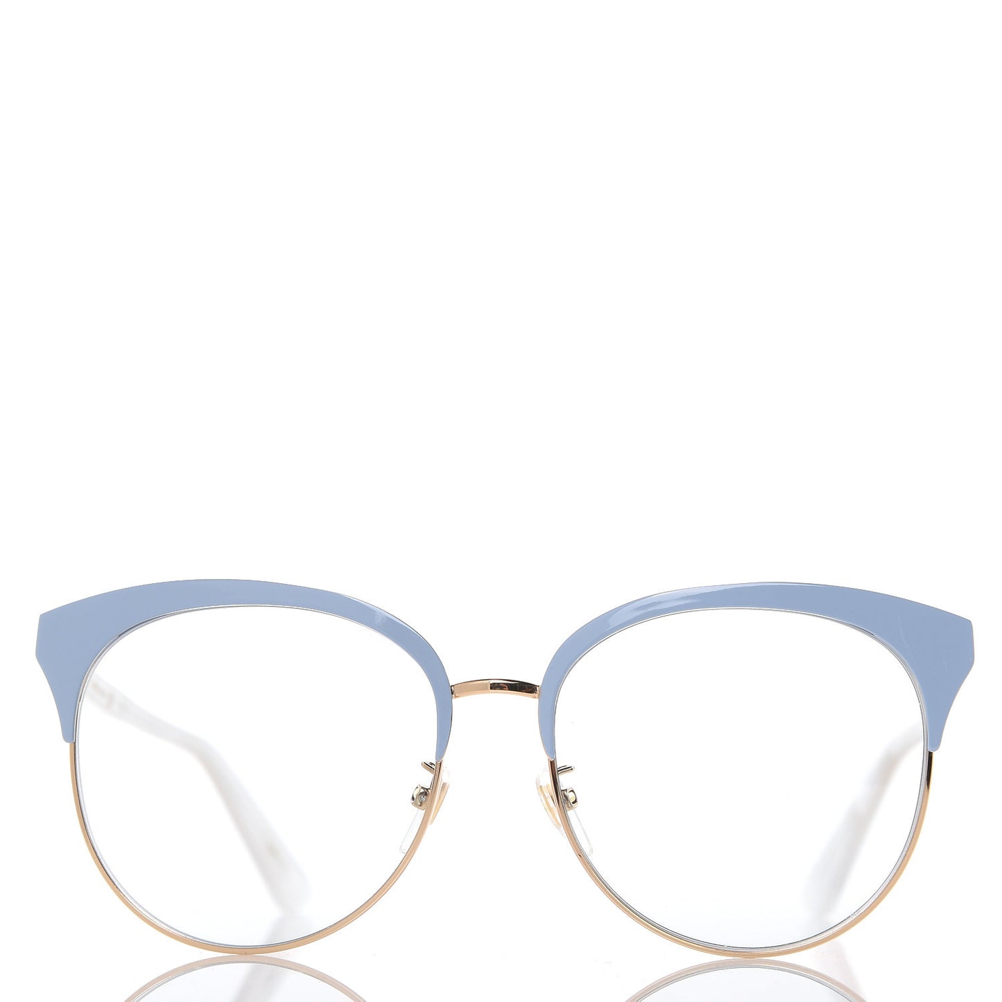 Round Metal GGG0246 Sunglasses Light Blue