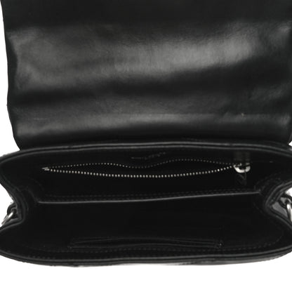 Saint Laurent Calfskin Y Quilted Monogram Toy Loulou Crossbody Bag Black 5 of 10