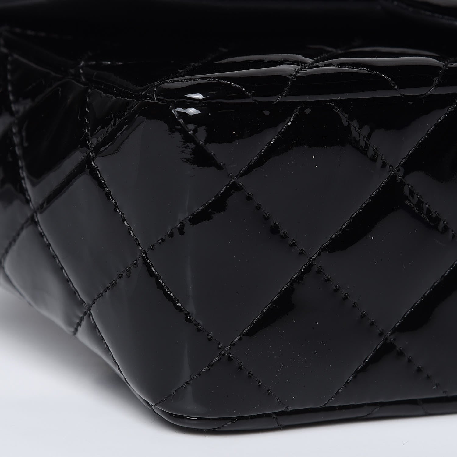 Chanel Patent Calfskin Quilted Mini Rectangular Flap Black 5 of 11