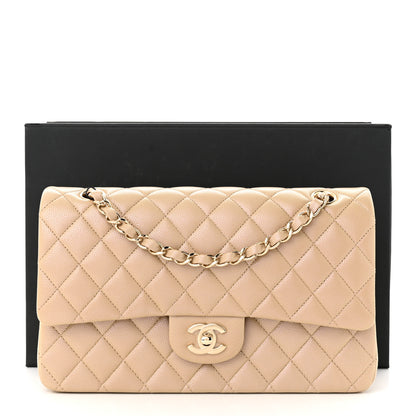 Chanel Iridescent Caviar Quilted Medium Double Flap Dark Beige 11 of 11