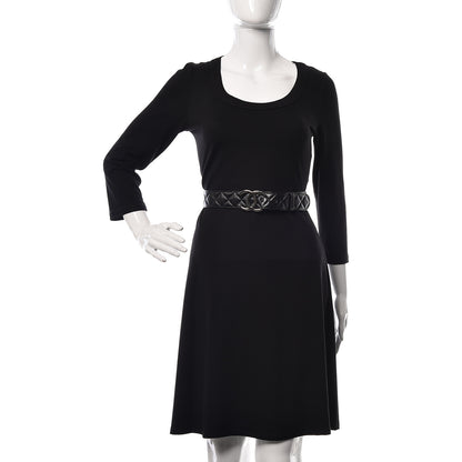 Chanel Lambskin Quilted CC Belt 80 32 Black 2 of 9