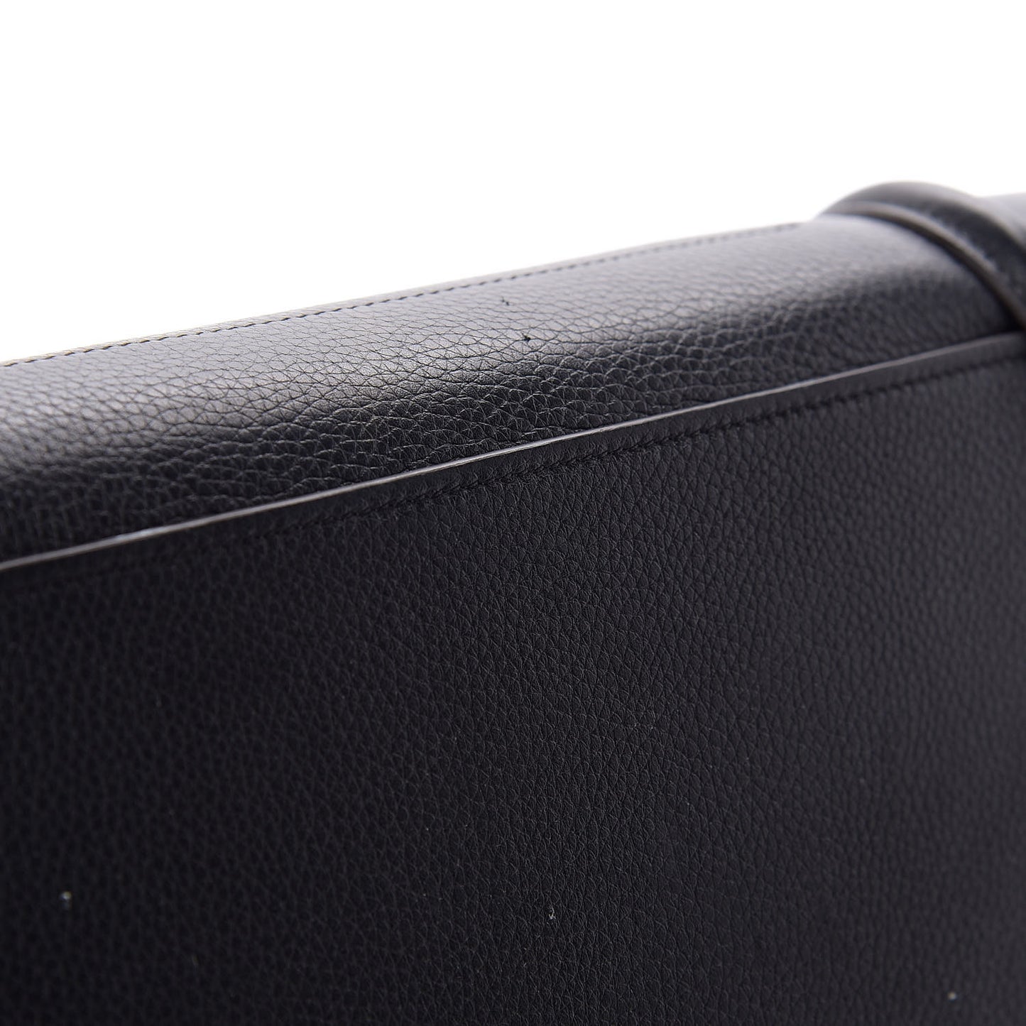 Drummed Calfskin Mini Luggage Black