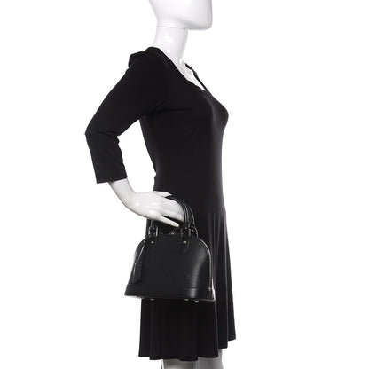 Louis Vuitton Epi Alma BB Black 2 of 10