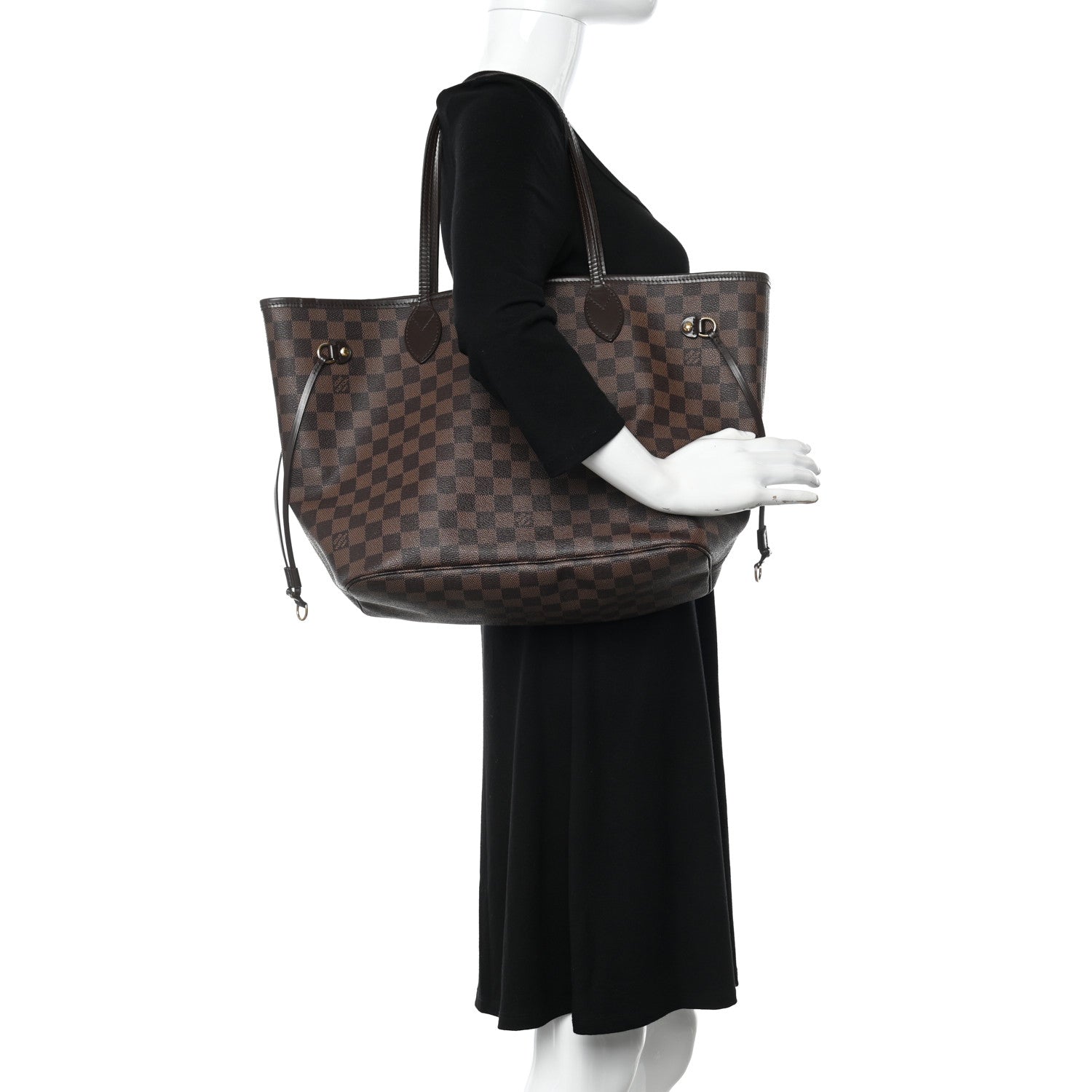 Louis Vuitton Damier Ebene Neverfull MM 2 of 10