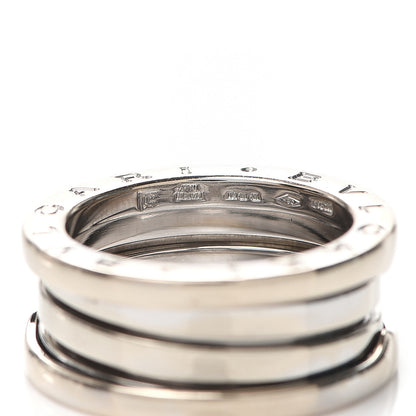 Bulgari 18K White Gold B.Zero1 Three-Band Ring 51 5.75 4 of 5