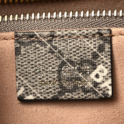 Gucci X BALENCIAGA GG Supreme Monogram Logo Print Horsebit 1955 Shoulder Bag Beige Ebony 6 of 10