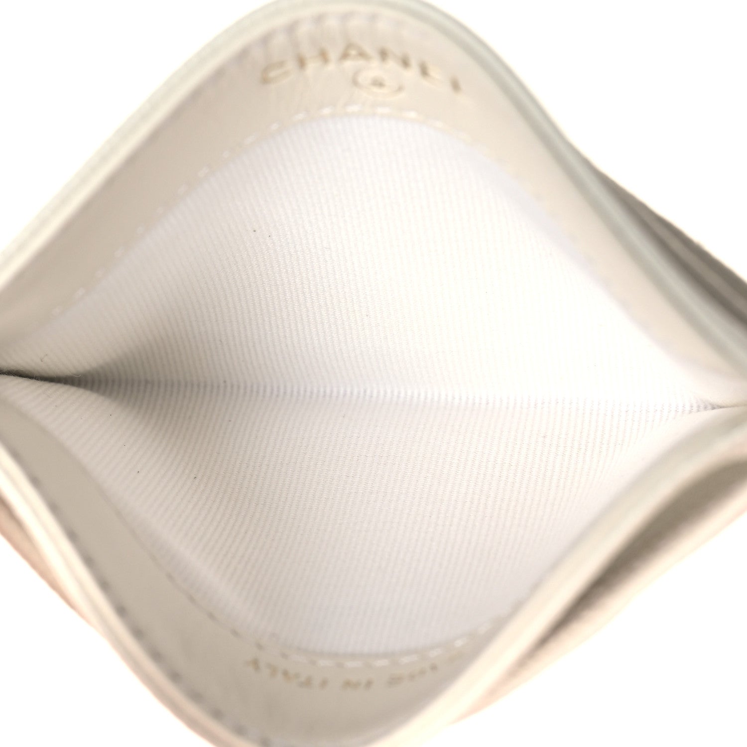 Chanel Caviar Quilted Card Holder White 5 of 10
