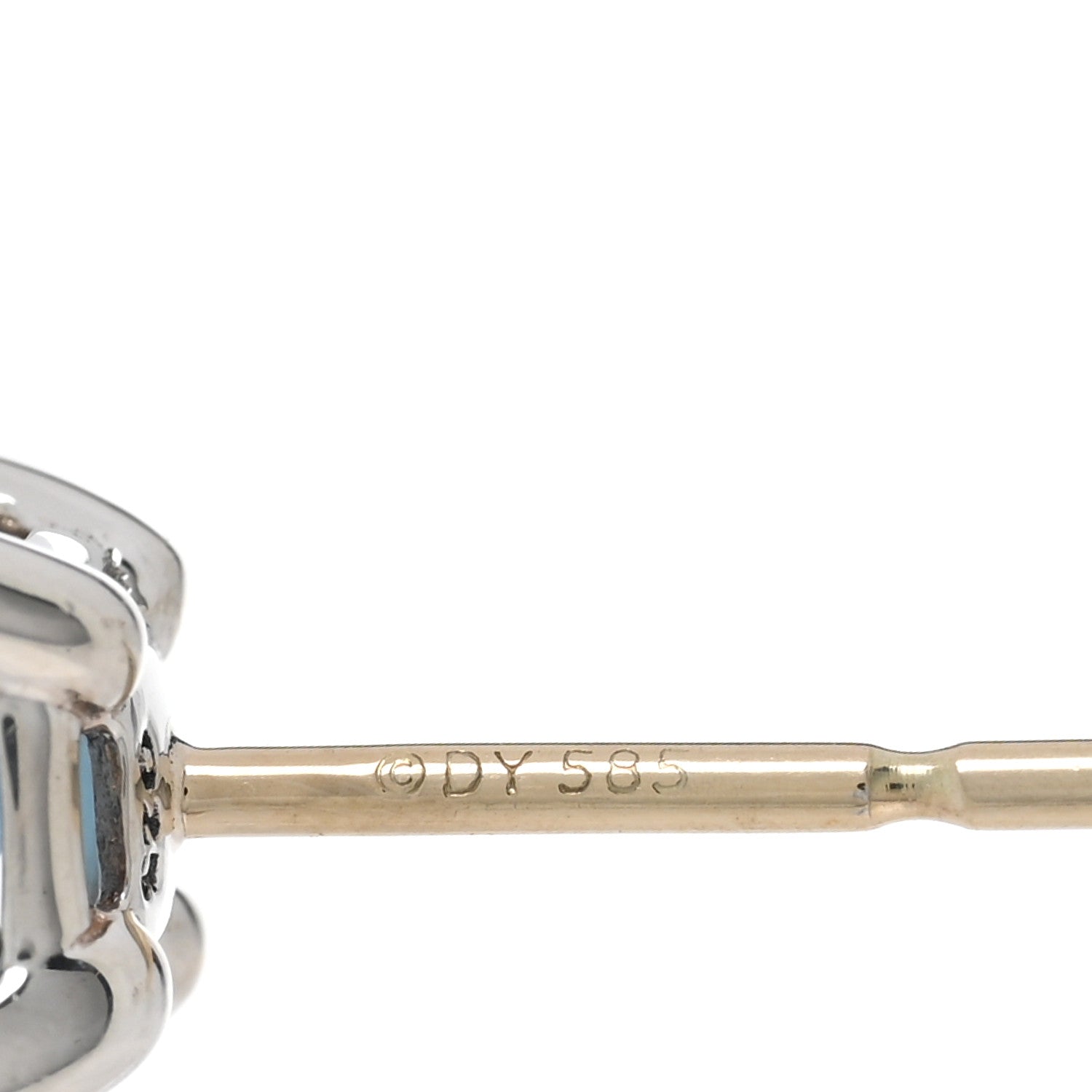 David Yurman Sterling Silver Diamond Blue Topaz Petite Chatelaine Earrings 4 of 4