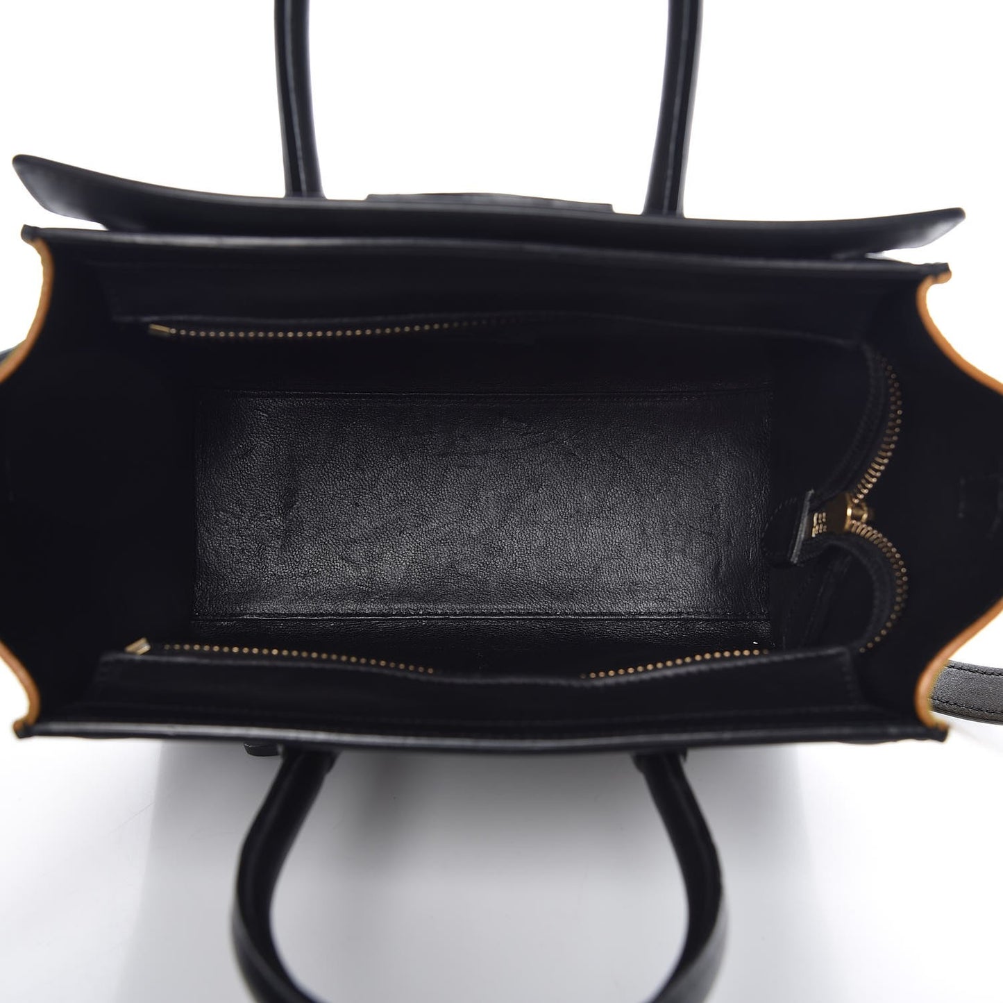 Bullhide Calfskin Suede Nano Tri-Color Luggage Amber