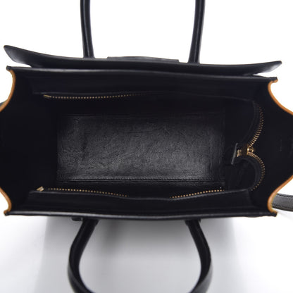 Celine Bullhide Calfskin Suede Nano Tri-Color Luggage Amber 5 of 17