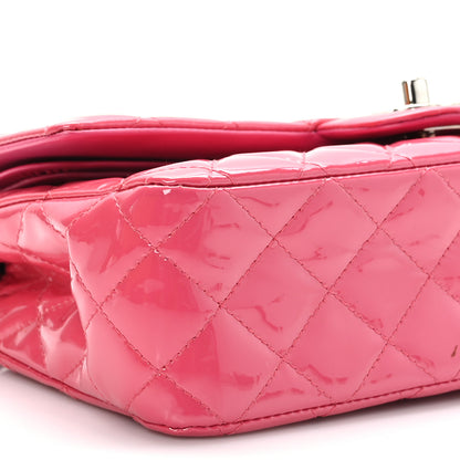 Chanel Patent Quilted Medium Double Flap Pink 8 of 10