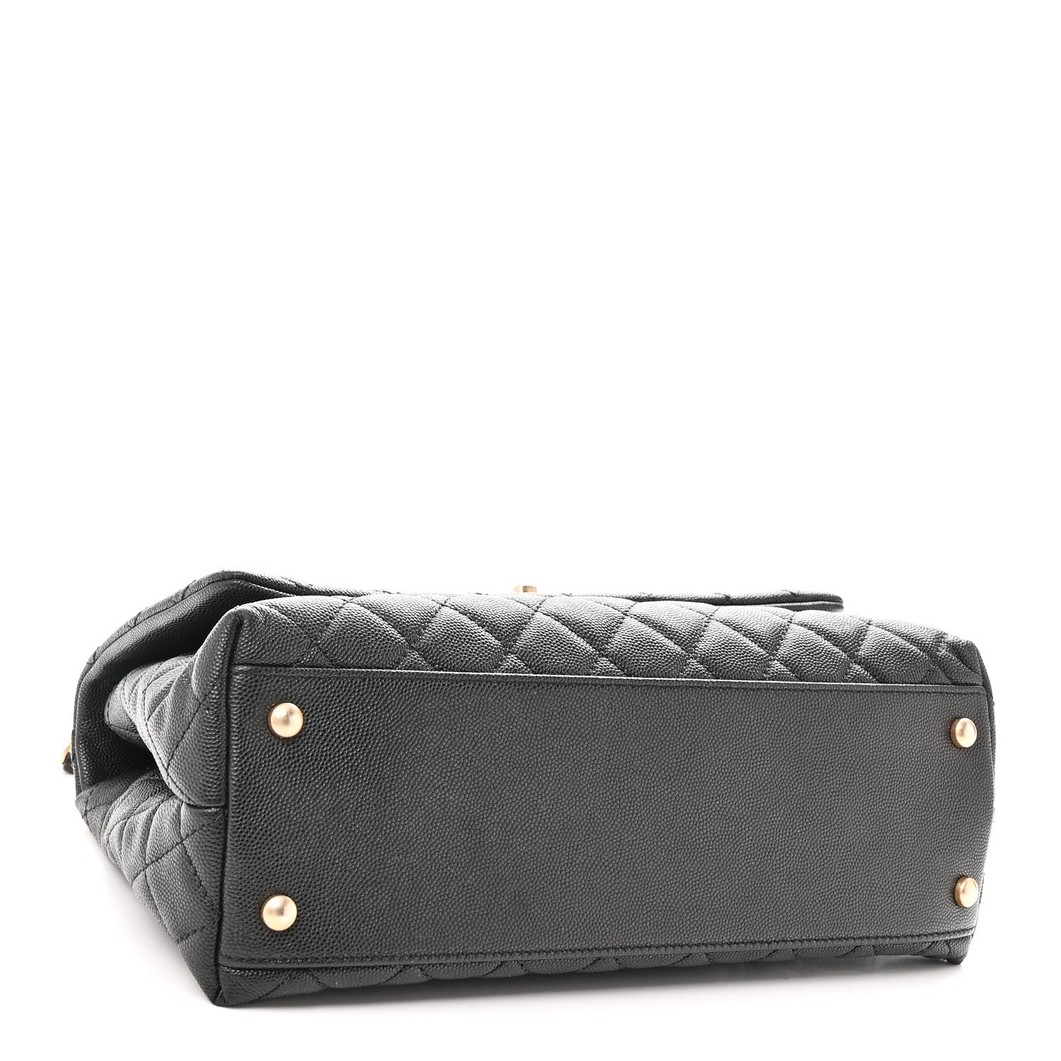 Chanel Caviar Quilted Small Coco Handle Flap Black 4 of 10