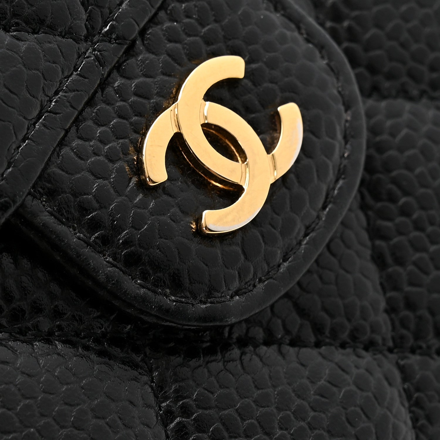 Chanel Caviar Quilted Compact Flap Wallet Black 12 of 12