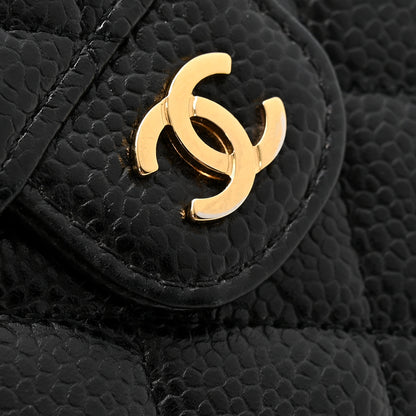 Chanel Caviar Quilted Compact Flap Wallet Black 12 of 12