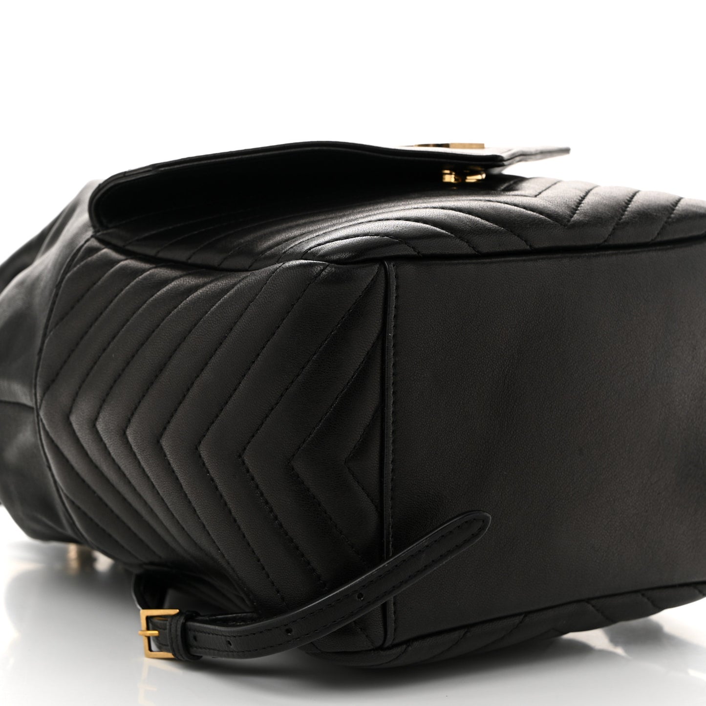 Lambskin Matelasse Monogram Joe Backpack Black