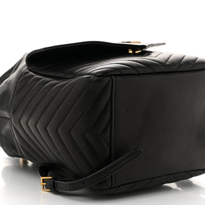 Saint Laurent Lambskin Matelasse Monogram Joe Backpack Black 9 of 10