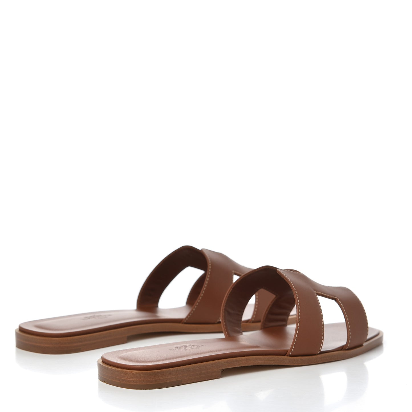 Box Calfskin Oran Sandals 39 Gold