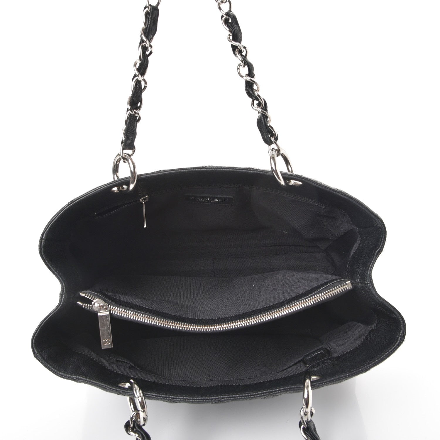 Chanel Caviar Quilted Grand Shopping Tote GST Black 5 of 9