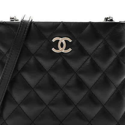 Chanel Lambskin Quilted Crossbody Bag Black 8 of 10