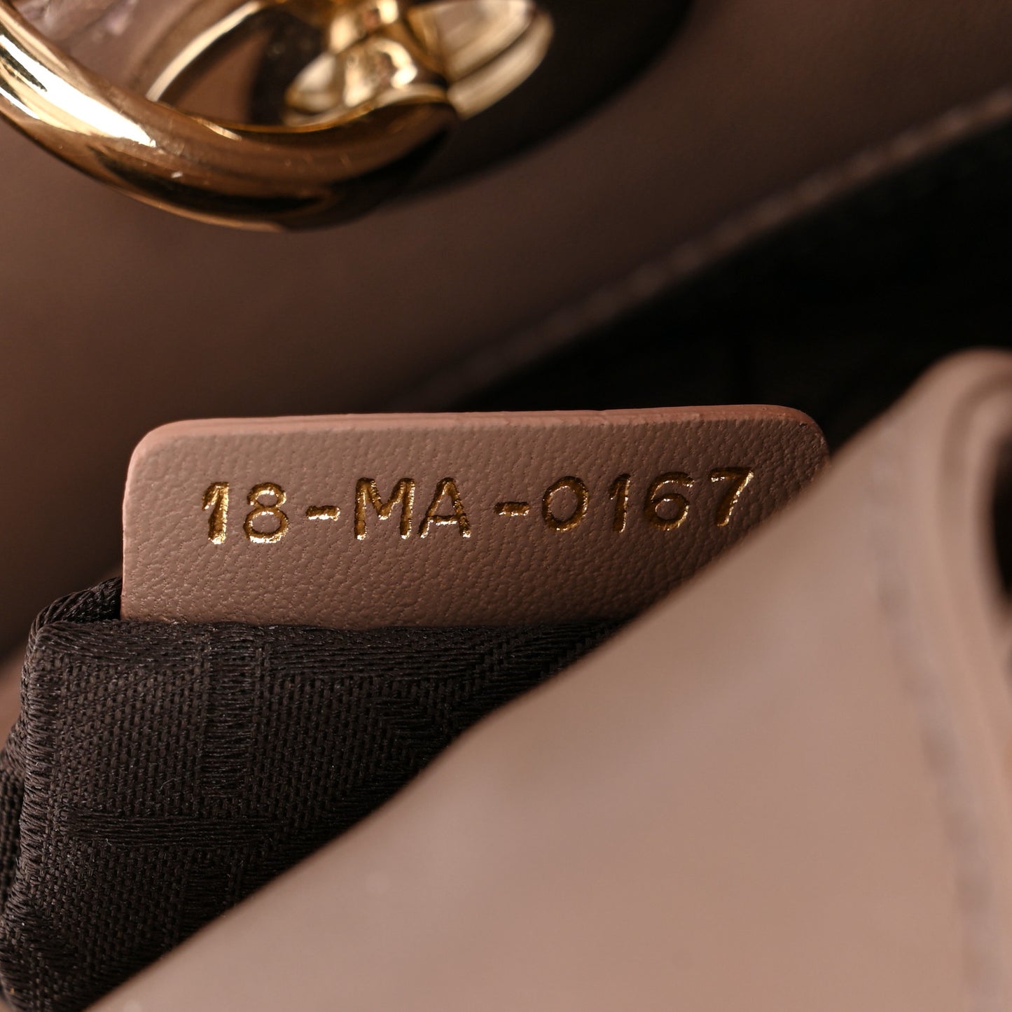 Lambskin Cannage Small Lucky Badges My Lady Dior Fard