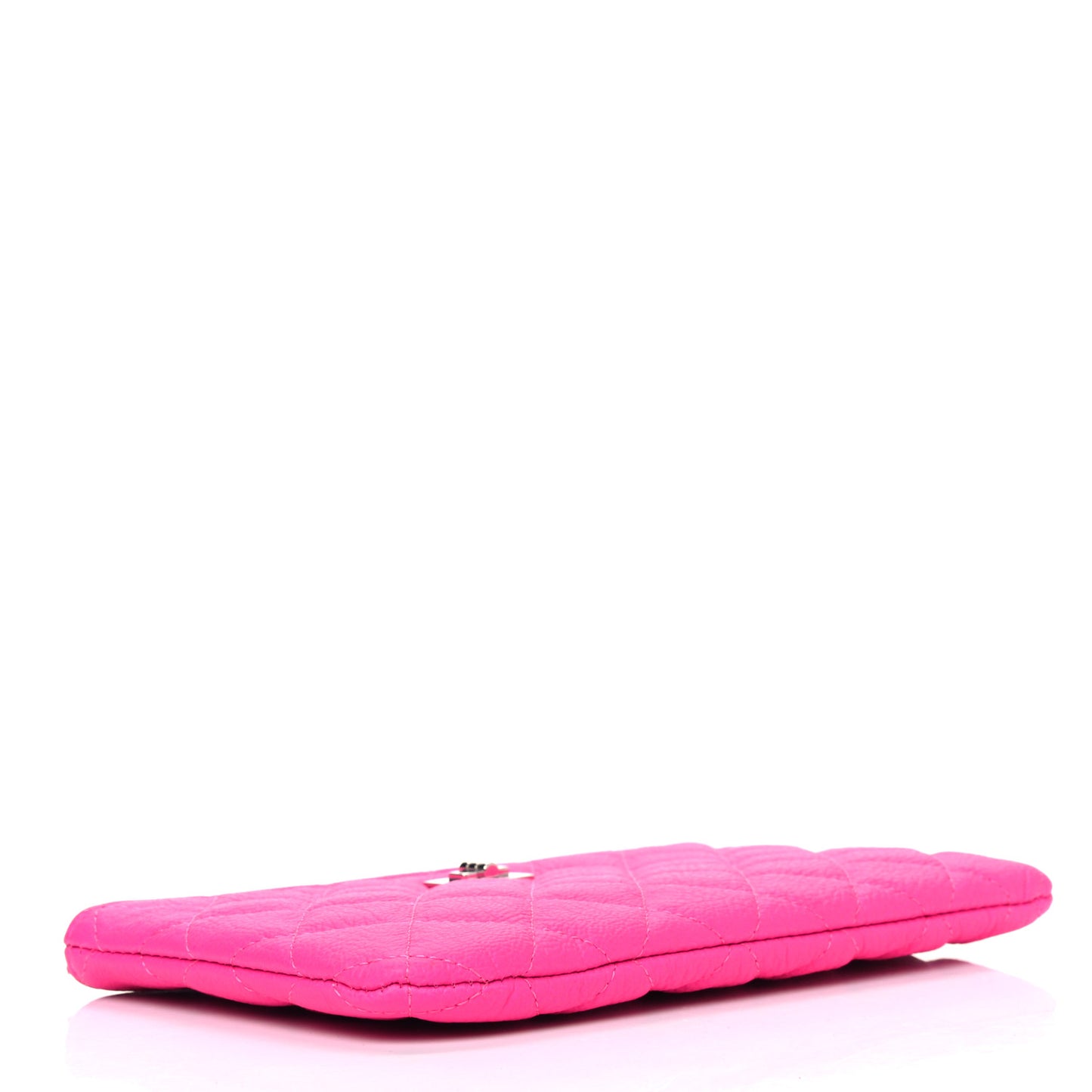 Goatskin Quilted Medium Reissue Cosmetic Case Pink