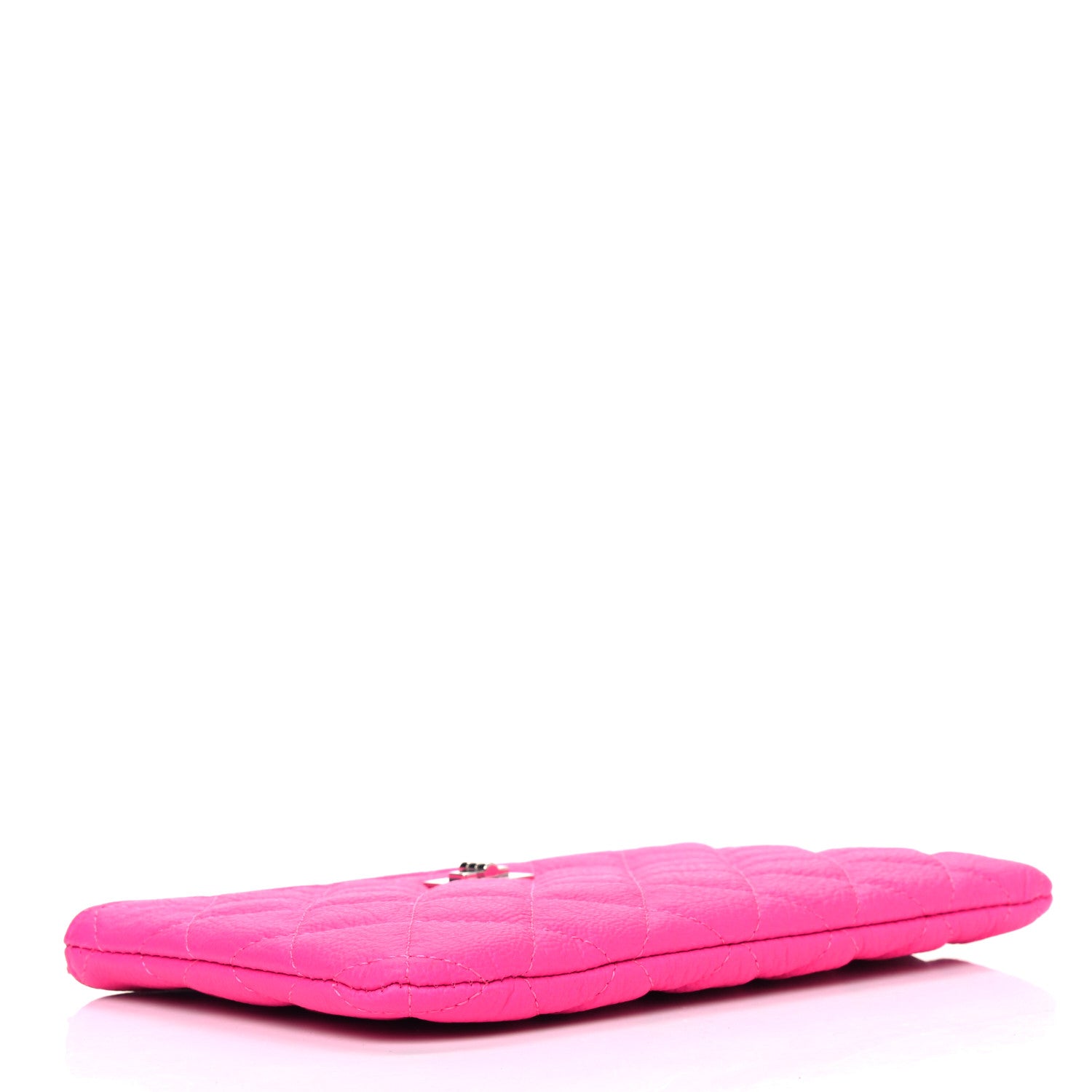 Chanel Goatskin Quilted Medium Reissue Cosmetic Case Pink 3 of 6