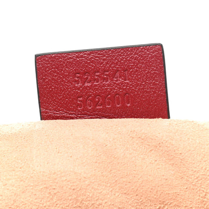 Gucci Azalea Calfskin Matelasse Heart GG Marmont Zip Pouch Romantic Cerise 7 of 8
