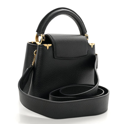 Louis Vuitton Taurillon Embellished Flower Crown Capucines Mini Black 3 of 9