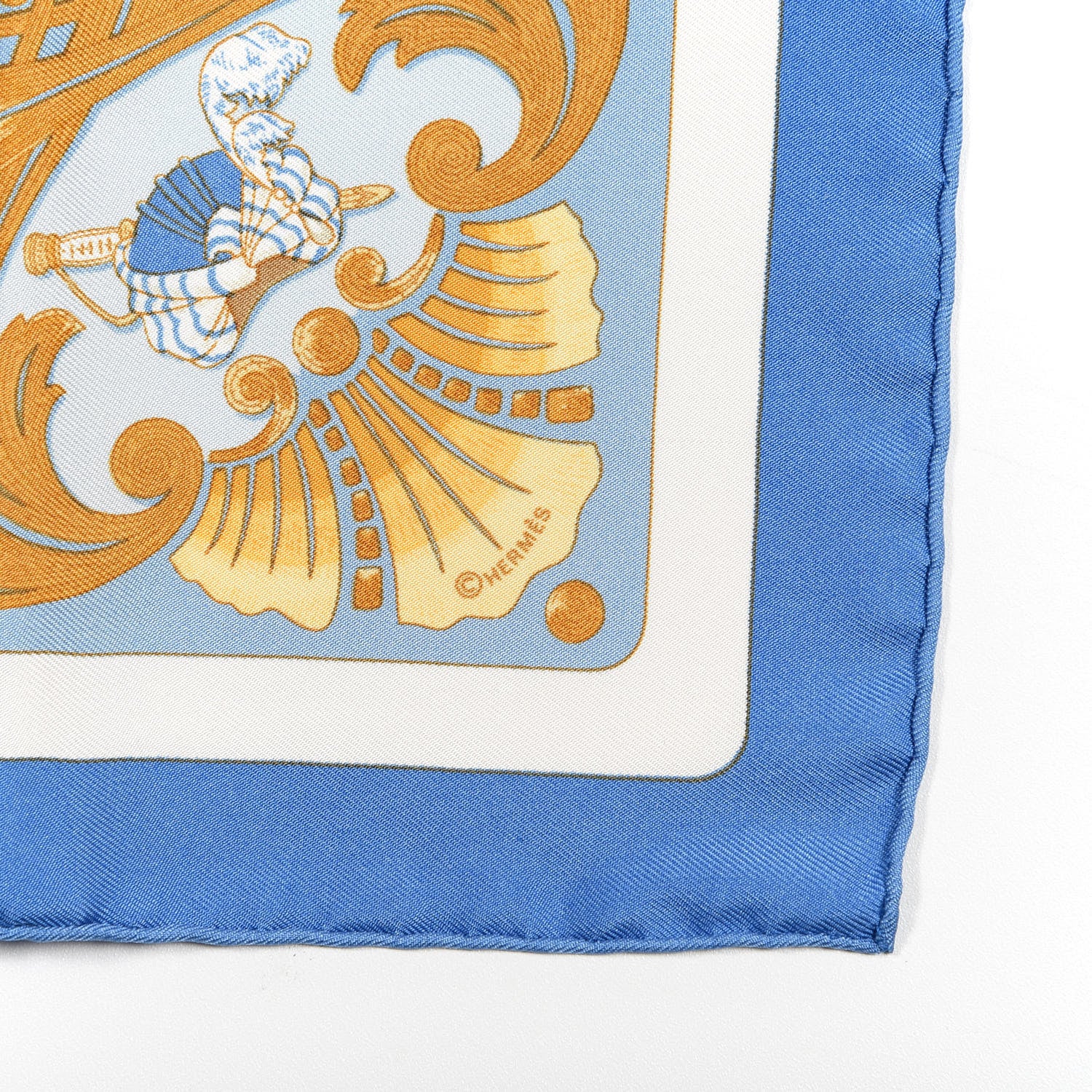 Hermes Silk Cheval Turc Pocket Square 4 of 4
