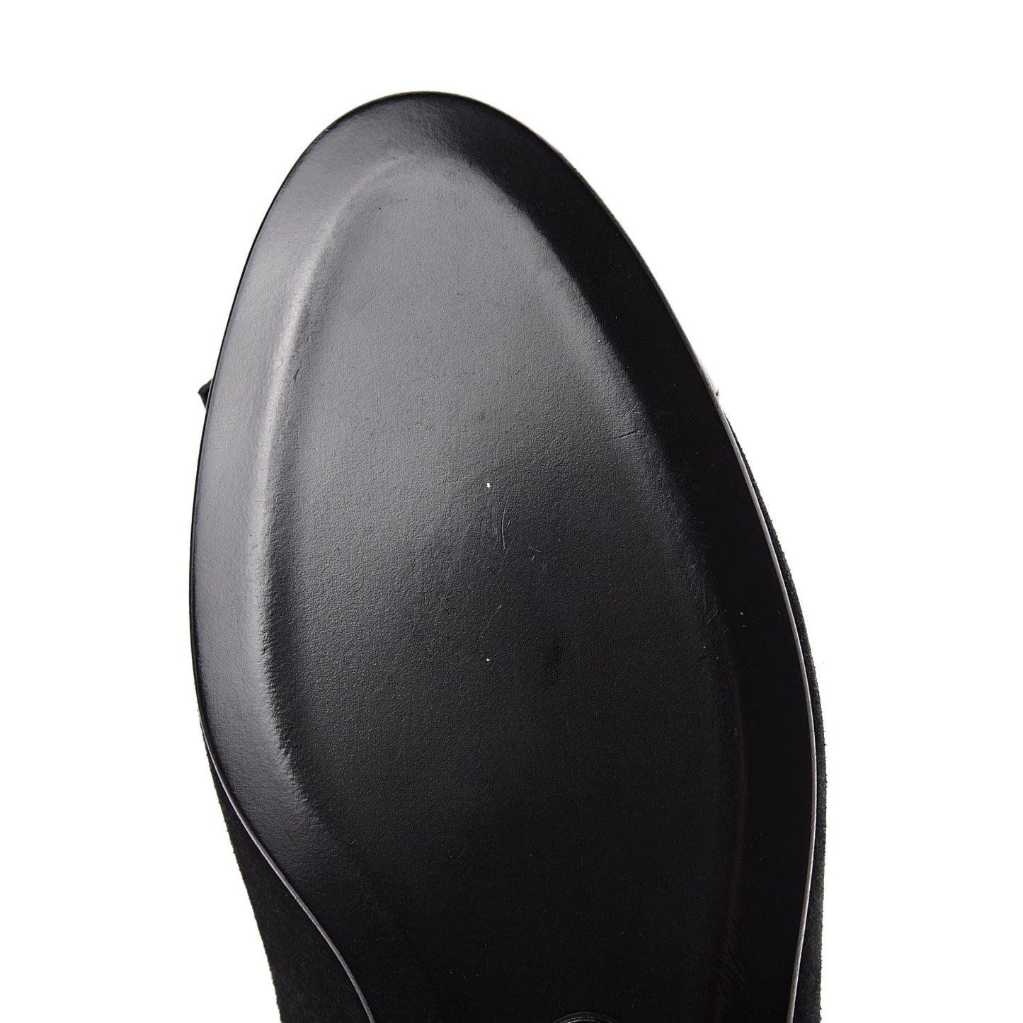 Suede Patent Cap Toe CC Ballerina Flats 36.5 Black