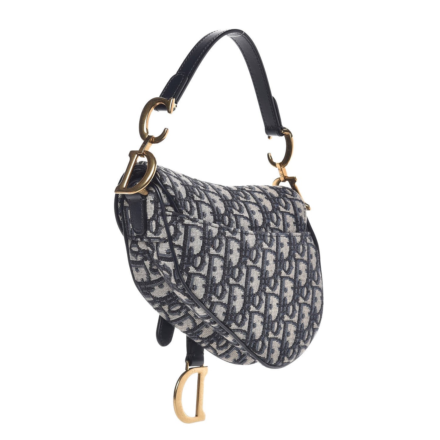 Oblique Mini Saddle Bag Blue