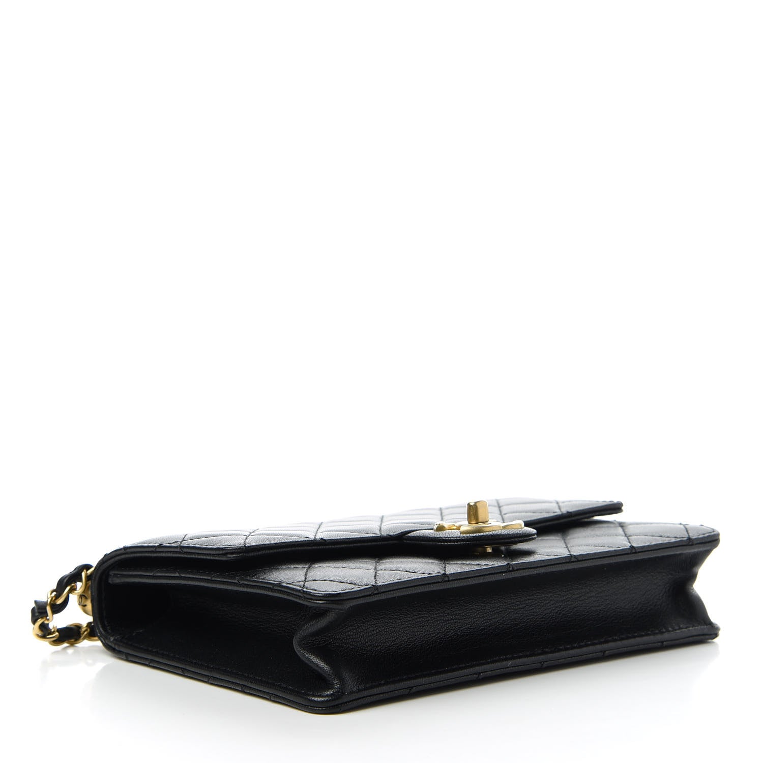 Chanel Lambskin Quilted Small Chic Pearls Flap Black 4 of 11