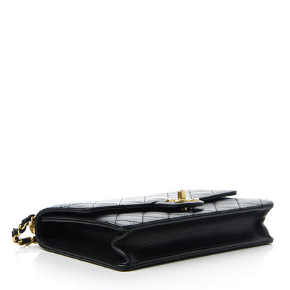 Chanel Lambskin Quilted Small Chic Pearls Flap Black 4 of 11