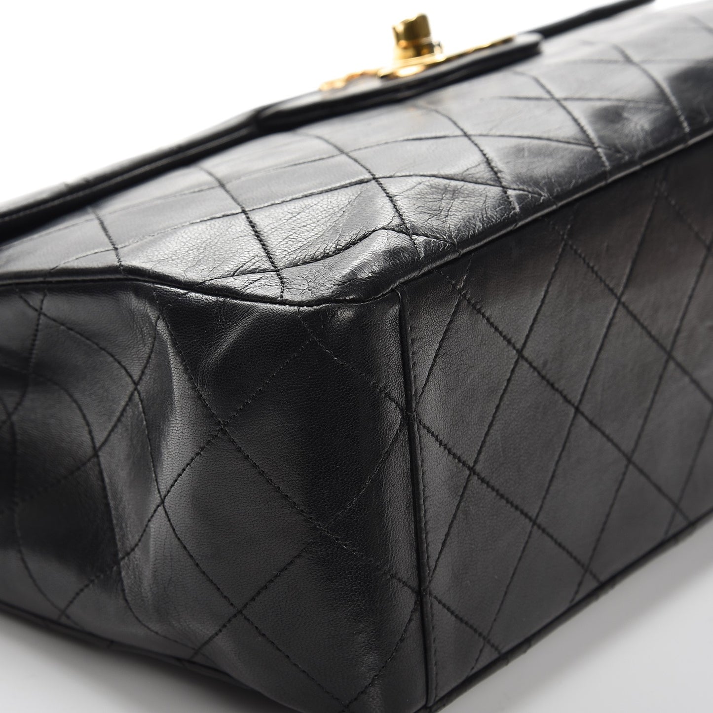 Lambskin XL Jumbo Flap Black