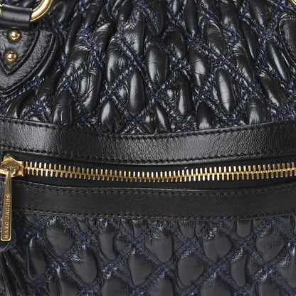 Marc Jacobs Calfskin Quilted Stam Navy 10 of 10