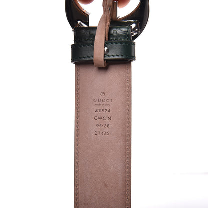 Gucci Guccissima Signature Interlocking G 40mm Belt 95 38 Verde 4 of 6