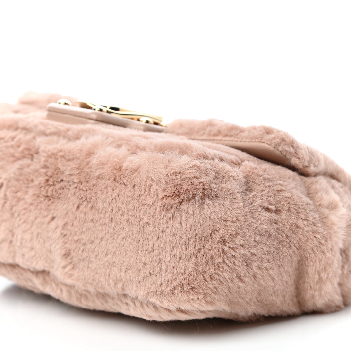 Faux Fur Watersnake Embellished Lucia Shoulder Bag Pink