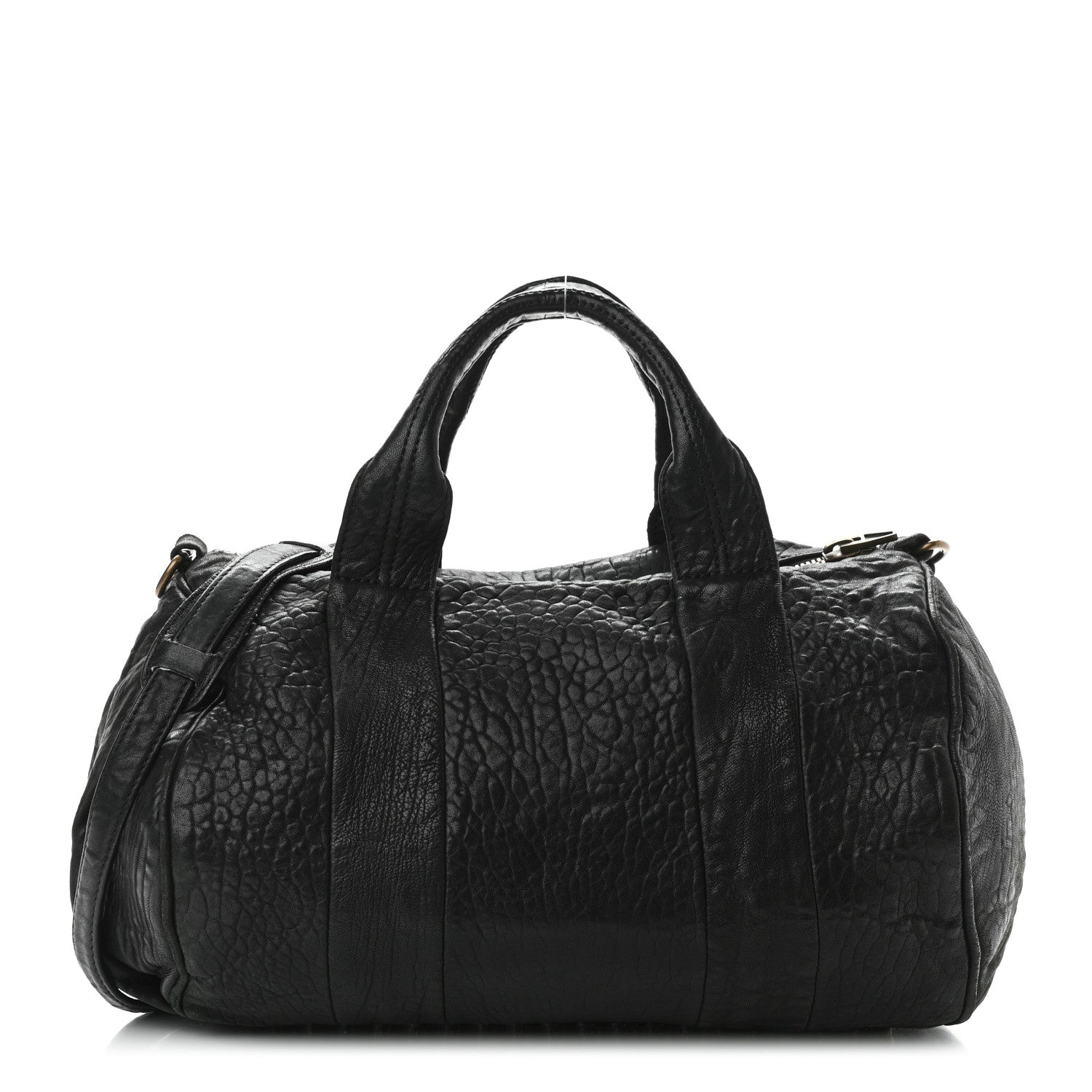 Alexander Wang Pebbled Lambskin Rocco Black Antique Brass Hardware 1 of 11