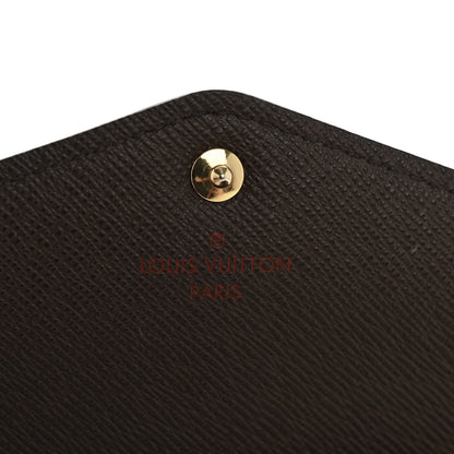 Louis Vuitton Damier Ebene Sarah Wallet NM 6 of 10