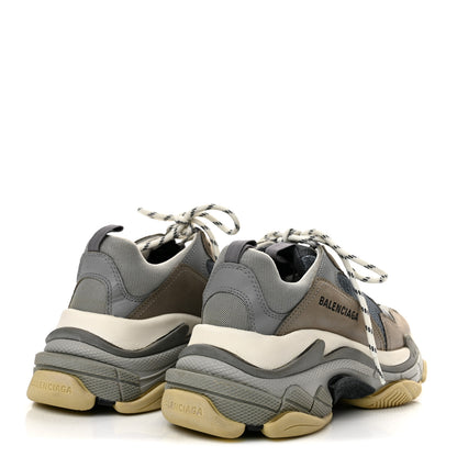 Balenciaga Fabric Mesh Mens Triple S Sneakers 8 Grey Multicolor 5 of 9