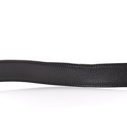 Hermes Togo Epsom 32mm Martelee H Belt 75 Rouge H Black 8 of 9