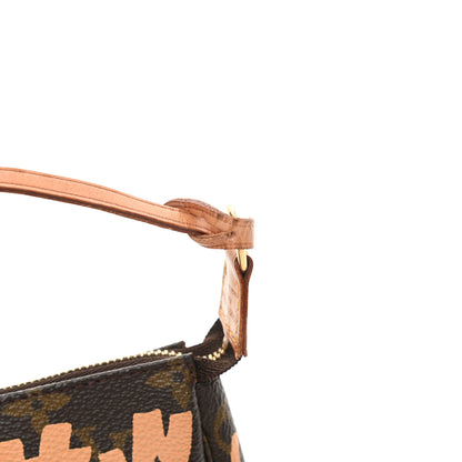 Louis Vuitton Monogram Graffiti Pochette Accessories Peach 12 of 14