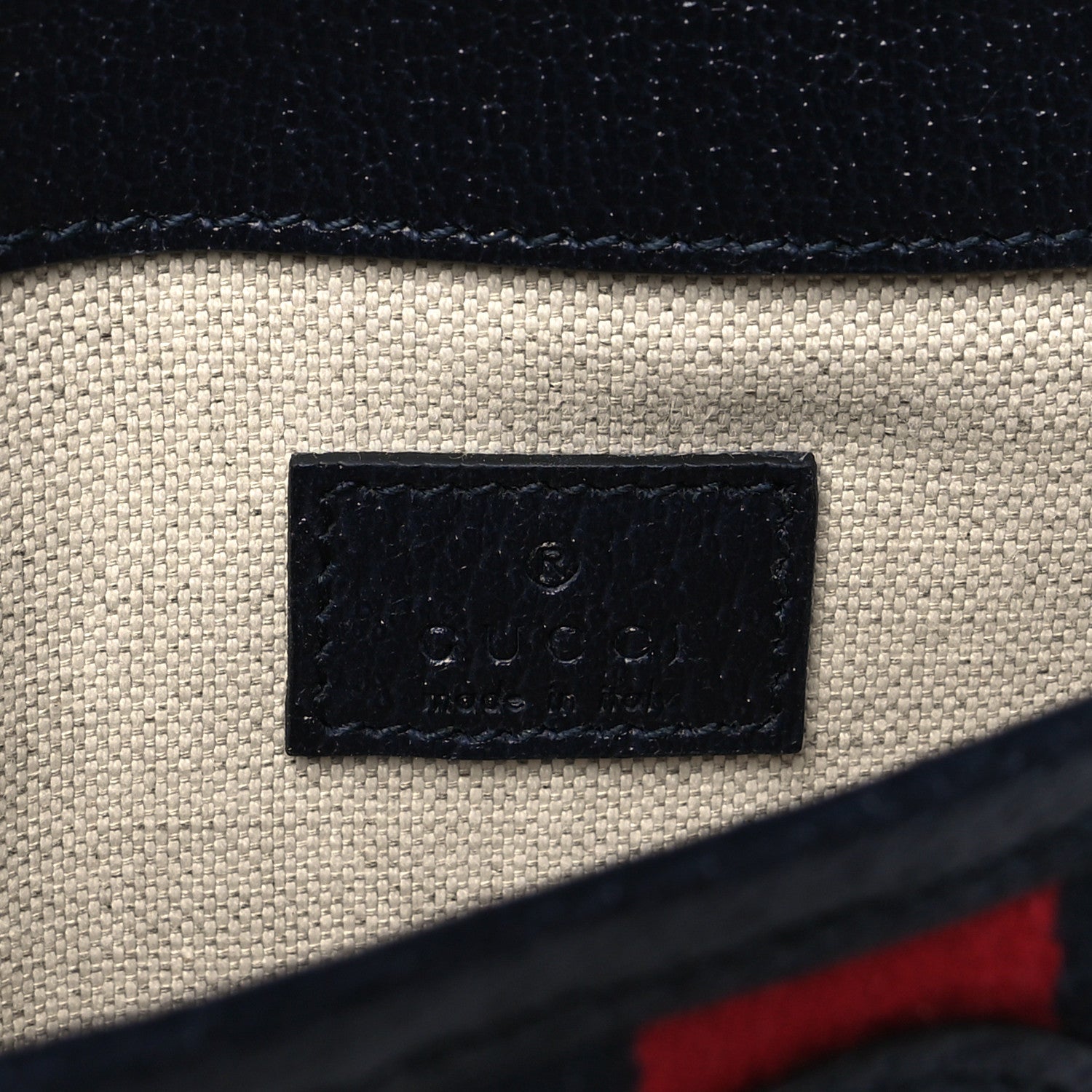 Gucci GG Supreme Monogram Web Small Ophidia Belt Bag 120 48 Beige Navy 6 of 10