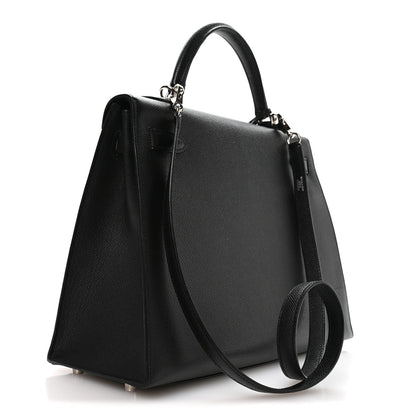 Hermes Epsom Kelly Sellier 32 Black 3 of 11